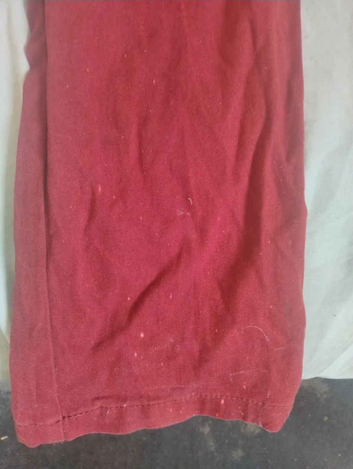 Pantalon Jeans Rouge Bordeaux - Photo 3/4