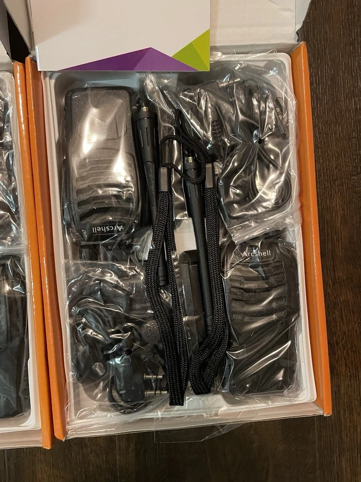 Set of Arcshell AR-5 Two-Way Walkie Talkies with Charger and Earpieces - 2 Pack - Image 2 of 3