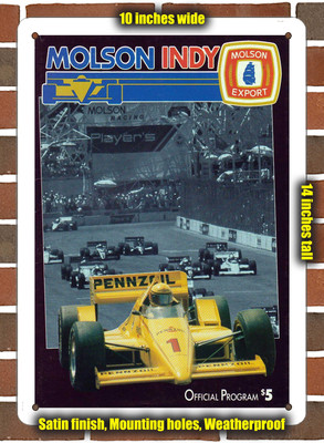 Metal Sign - 1989 Toronto Street Circuit Racing Program - 10x14 inches