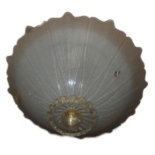 Plafoniera in vetro di Murano diametro 50cm cristallo ambra MADE IN ITALY