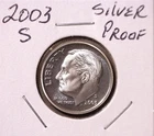 2003-S Silver Proof Roosevelt Dime, #3259