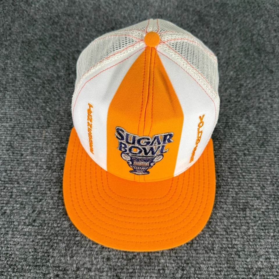 Vintage Tennessee Vols SnapBack Hat 1990 Sugar Bowl Football Lucky Stripes - Image 3 of 4