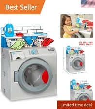 Kids' First Washer Dryer - Realistic Play Appliance with 11 Accessories Included