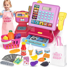 Cassa Giocattolo per Bambini Registratore Di Cassa Supermercato Giocattolo Con S