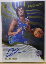 Dillon Jones RC- Cosmos /35 Autograph- 2024-25 Panini Revolution NBA- Thunder