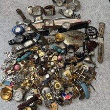 Vintage Watch  Costume Jewelry Lot - Bulk Junk Estate - Untested - As Is