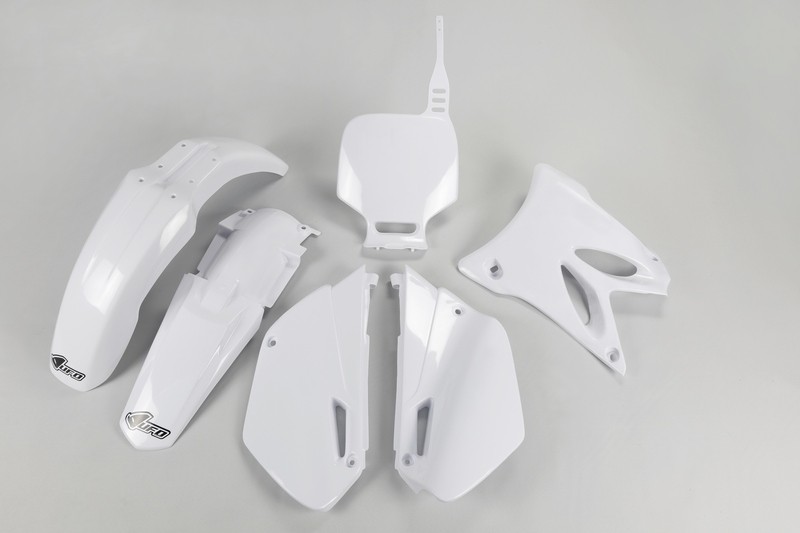 Kit plastique OVNI blanc Yamaha YZ85 carrosserie moto cross garde boue ouïes