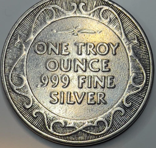1 TROY OZ .999 FINE SILVER CAPTURING THE SILVER MORGAN DOLLAR IMAGE,