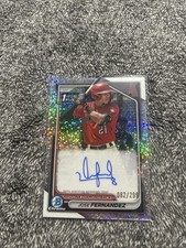 2024 Bowman Chrome Jose Fernandez 1st Auto Speckle Refractor /299 Diamondbacks