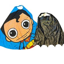DC Comics Kids Cape Lot Superman Batman Superhero Costume Dress Up 2pc