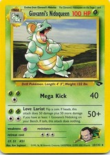 Giovanni's Nidoqueen 23/132 Gym Challenge Rare LP Pokemon TCG