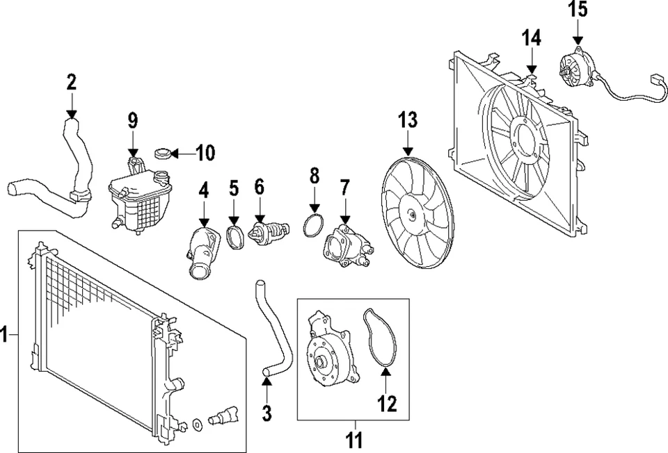 Manguera refrigerante radiador Toyota C-HR 18-22 - Nº2 inferior 1657237240 Foto 2 de 2