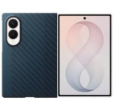 Samsung - Galaxy Z Fold8 Carbon Magnet Case - Blue