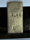 1.60 Oz Vintage Dugan and Helterbrand .999 Fine Poured Silver Bar Less Than 10