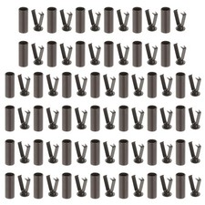 Shoe Lace Tips, 40 Pack Metal Alloy Shoelace Head, Coffee