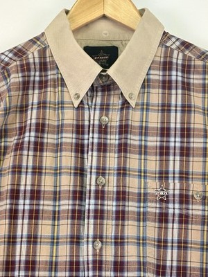 Professional Bull Riders PBR Men XL Button Down Long Sleeve Shirt Plaid