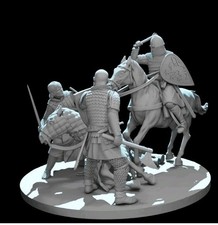 1:35 scale unpainted Bundle Medieval Battle of Lake Peipus 1242 3d Printed
