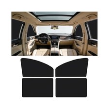 4 Pack Magnetic Front and Rear Car Window Shades Black