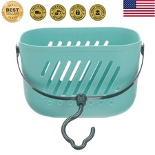 Hanging Bathroom Shower Basket Organizer, Plastic Shower Caddy with Hook, Col...