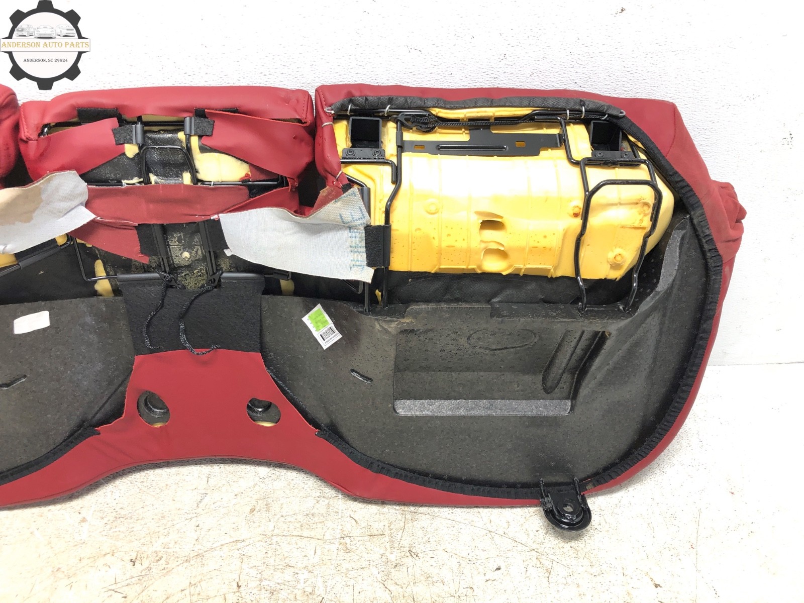 2014-2017 MASERATI GHIBLI S Q4 REAR LOWER SEAT CUSHION BENCH SEAT RED OEM