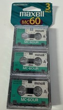 NEW Sealed 3 Pack of Maxell Microcassettes #MC60 ? 60 Min - Free Shipping