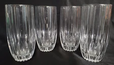 🥃 Vintage Mikasa Park Lane Crystal Highball Glasses 💫 10oz, Service For 4