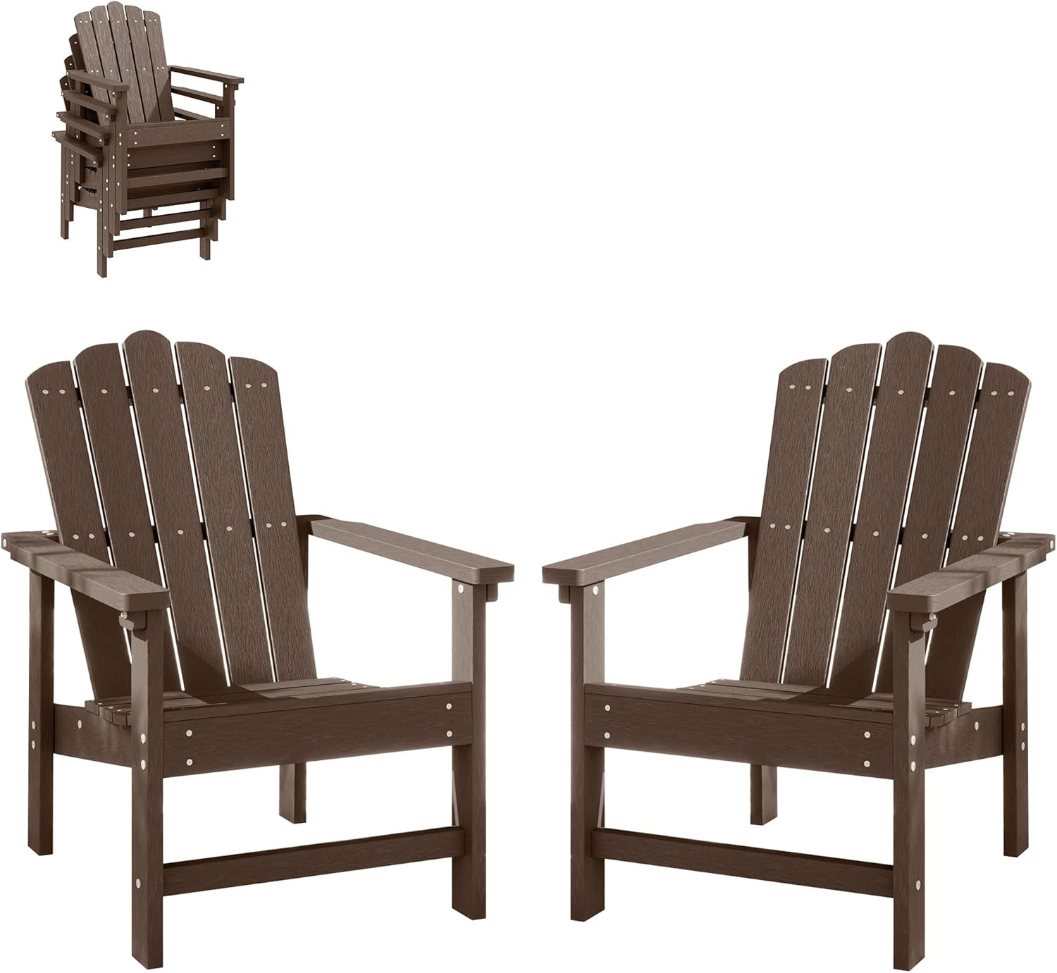 S Set Of 2, Weather-resistant Outdoor Patio Seating, L
