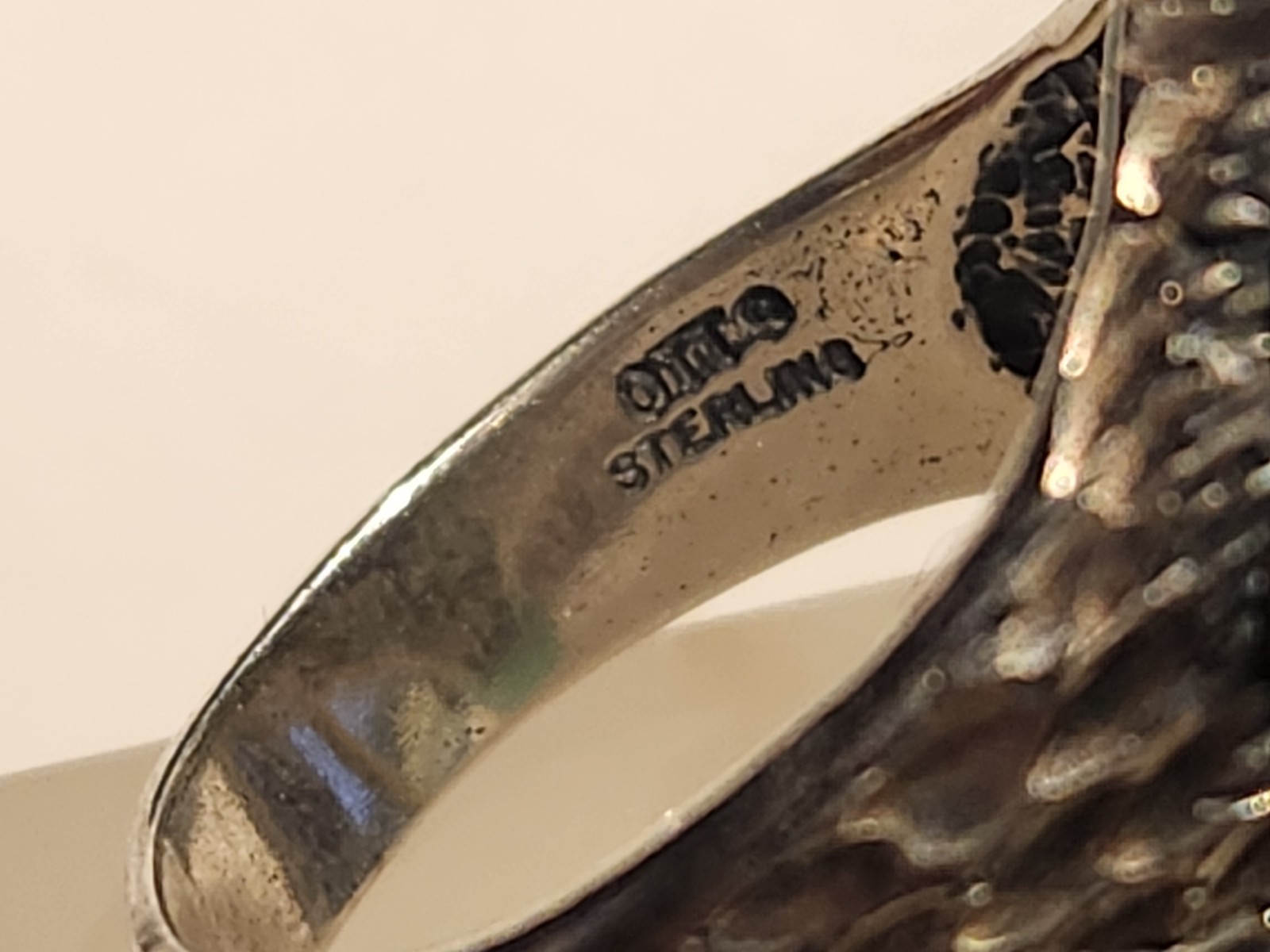 Buffalo Bison Ring Sterling silver.  Native Hallm… - image 2