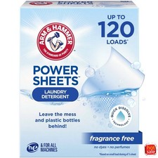 Laundry Detergent Sheets - Fragrance Free - 60ct-2pack