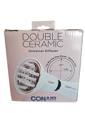 Conair Double Ceramic Universal Diffuser Attachment for Hair Dryer 1.75" to 2.1"