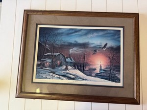 Terry Redlin " Sharing Season” Limited Edition Signed Framed Art Wildlife Ducks