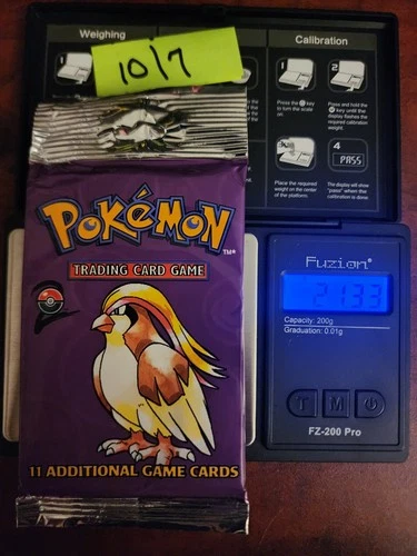 Heavy WOTC Pokémon Base Set 2 21.33 g Factory Sealed Booster Pidgeot art Long Pk