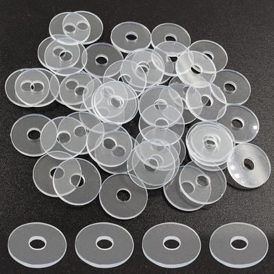 #ad 50 Pack 3 4 Inch Clear Washers for Shower Door Handle Transparent Gasket Clear $13.10