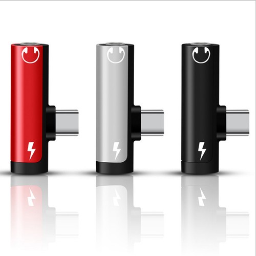 2-In-1-Typ-C-Adapter-Splitter für auf 3,5-Mm-Audio-KopfhöRer-Ladebuchse Ko9633 - Bild 8 von 10