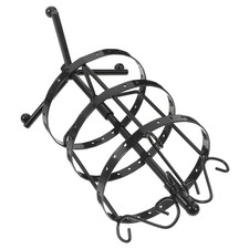 Multifunctional Black Iron Jewelry Display Rack Rotating Earring Organizer
