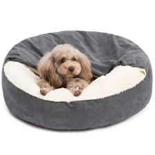 Small Dog Bed for Extra Small Dogs Up to 20lbs - Washable Burrow Puppy Beds w...
