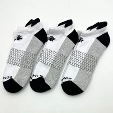 3-Pack BOMBAS Men's Everyday Originals Ankle Socks Size XL White Cushion
