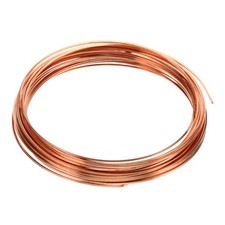 Half Hard Copper Wire, 20Gauge/0.8 0.8mm Diameter 6m Half Round Craft Wire