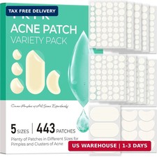 TKTK 443 Count Hydrocolloid Pimple Patches Acne Cover 5 Sizes