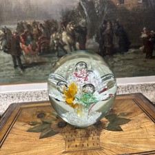 ancienne sulfure presse papier paperweight