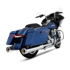 Rinehart Chrome 4.5" Motopro 45 Slip-On Mufflers w/Chrome End Caps - 500-0108TC