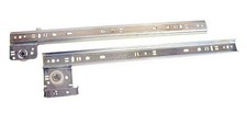 Knape  Vogt P12 12 in. Ball Bearing 0.75 Extension Drawer Slides - Zinc