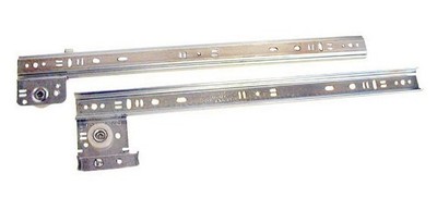 Knape & Vogt P12 12 in. Ball Bearing 0.75 Extension Drawer Slides - Zinc