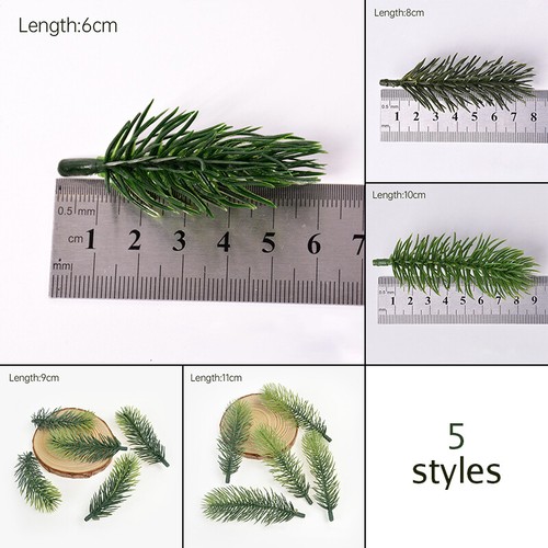 100x Pine Needle Plant Branch Artificial Plastic Christmas Tree Home Decor - Picture 3 of 21