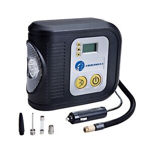 TIREWELL 12V Tire Inflator Digital Portable Air Compressor Auto Shut Off Tire Pump with LED Light and 3 Nozzles JF 48 TIREWELL 12V Tire Inflator Digital Portable Air Compressor Auto Shut Off Tire Pump with LED Light and 3 Nozzles JF 48