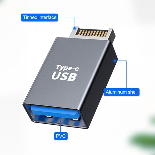 Motherboard Type E to USB Adapter Desktop Computer PC Connector Part (B) - Afbeelding 4 van 6