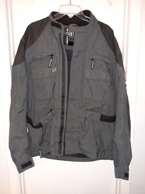 Tour Master Cortech Men's MEDIUM Black Long Sleeve Full Zip Motorcycle Jacket