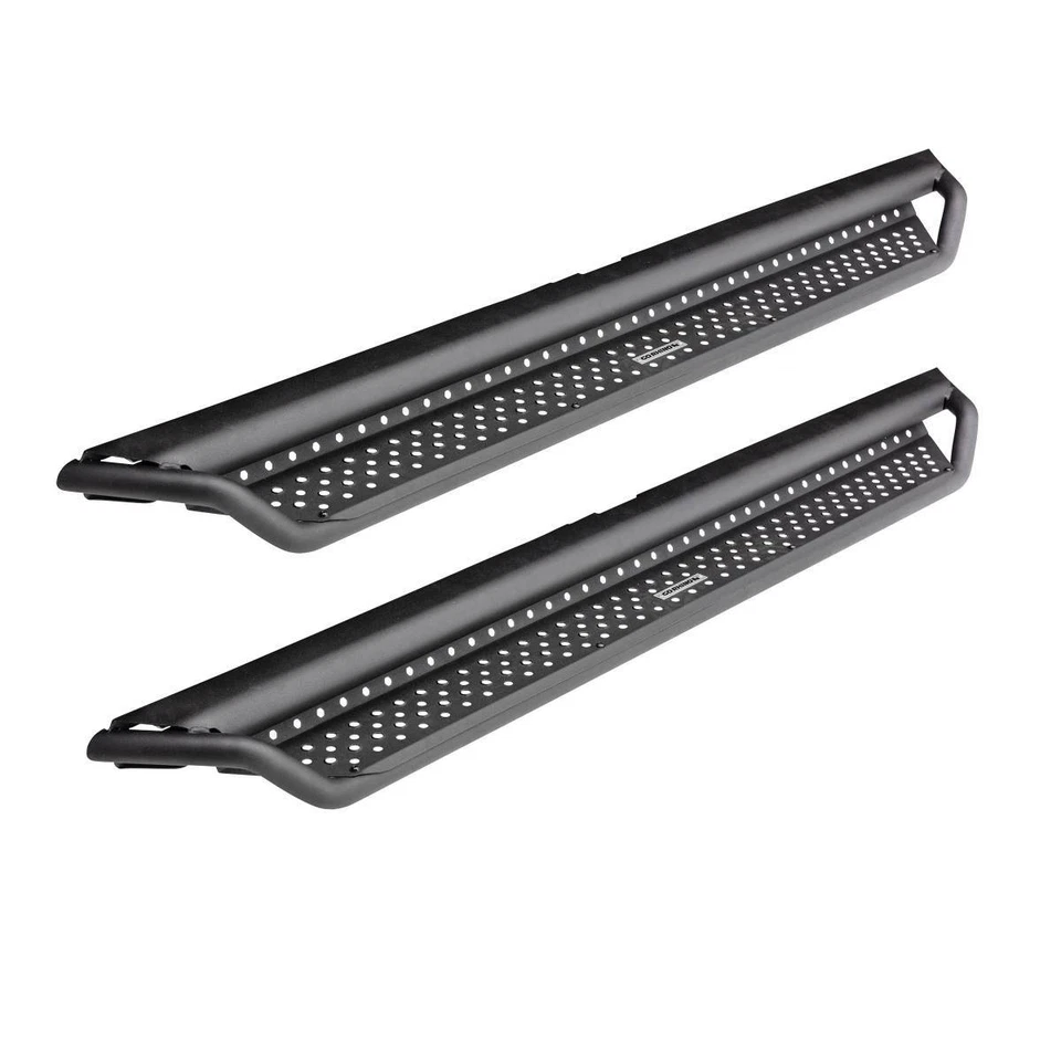 Go Rhino Dominator D1 Cab Length Black Running Boards for 2019 Ram 1500 Classic Foto 2 de 4