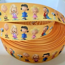 YARD PEANUTS CHARLIE BROWN SNOOPY DOG GROSGRAIN RIBBON CHARACTER CRAFT CAKE BOW