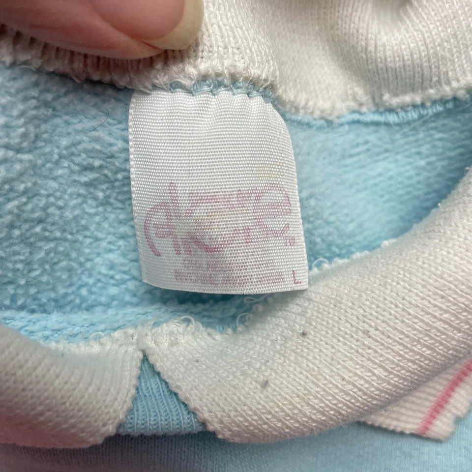 Sudadera De Colección Alore Black Hills Para Mujer L Aqua Colibrí Cuello Años 80 EE. UU. Foto 3 de 4